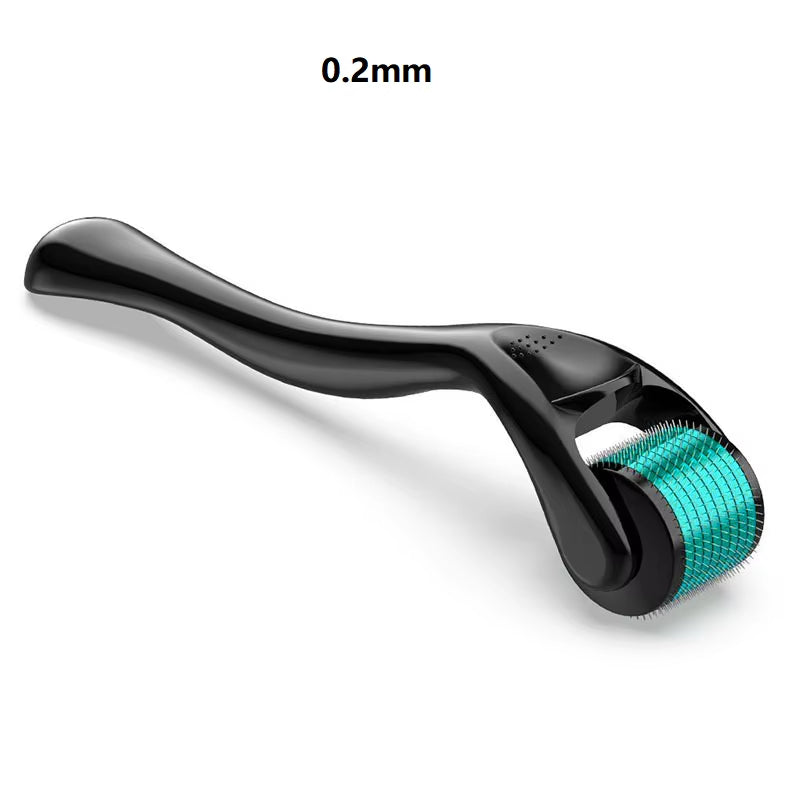 Derma Roller for Facial and Body Hair Growth - 540 Micro Needles for Enhanced Skin and Beard Care (0.2mm, 0.25mm, 0.3mm)