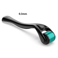 Derma Roller for Facial and Body Hair Growth - 540 Micro Needles for Enhanced Skin and Beard Care (0.2mm, 0.25mm, 0.3mm)