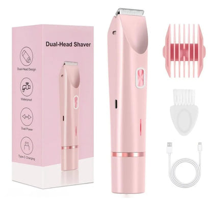 2-in-1 Electric Epilator – Painless Shaver for Body, Face & Bikini – PureBloom™