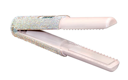 Portable Hair Straightener/Curler – Diamond Finish & 2-in-1 Performance – PureBloom™