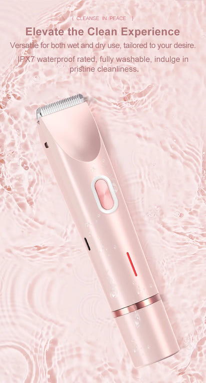 2-in-1 Electric Epilator – Painless Shaver for Body, Face & Bikini – PureBloom™