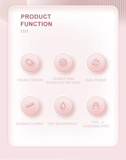 2-in-1 Electric Epilator – Painless Shaver for Body, Face & Bikini – PureBloom™