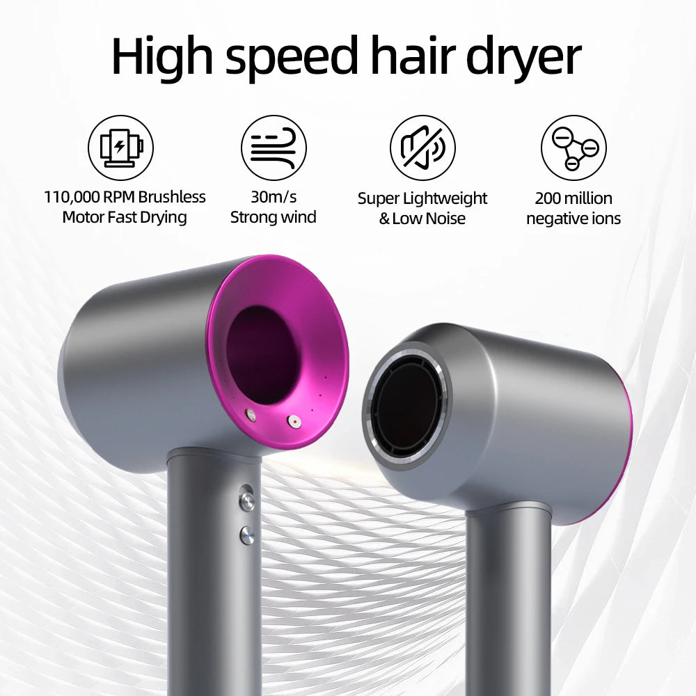 High-Speed Bladeless Hair Dryer – Ionic, Silent & Portable – PureBloom™