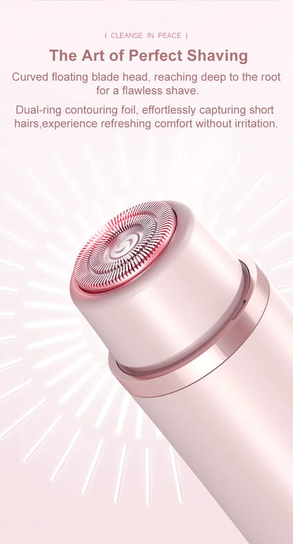 2-in-1 Electric Epilator – Painless Shaver for Body, Face & Bikini – PureBloom™