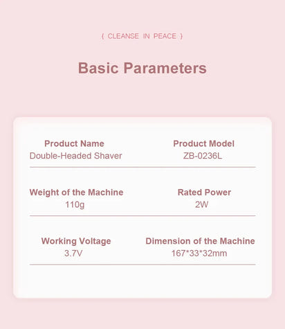 2-in-1 Electric Epilator – Painless Shaver for Body, Face & Bikini – PureBloom™