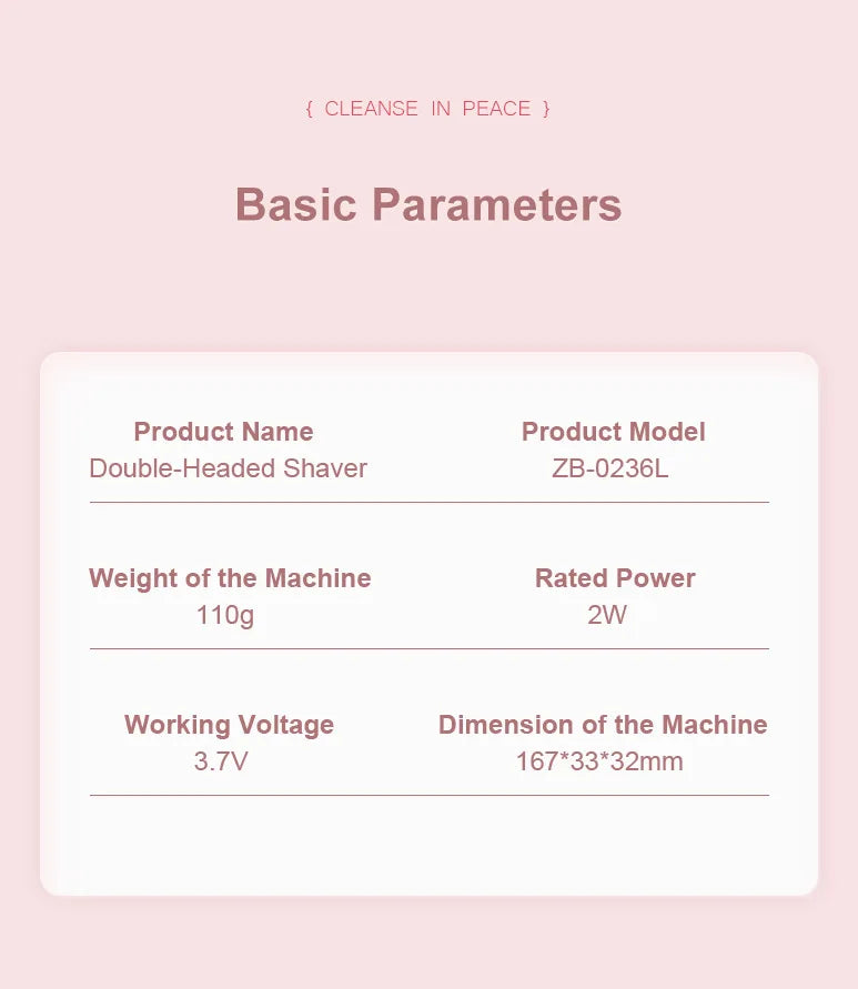 2-in-1 Electric Epilator – Painless Shaver for Body, Face & Bikini – PureBloom™