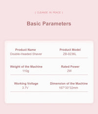 2-in-1 Electric Epilator – Painless Shaver for Body, Face & Bikini – PureBloom™