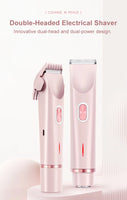 2-in-1 Electric Epilator – Painless Shaver for Body, Face & Bikini – PureBloom™