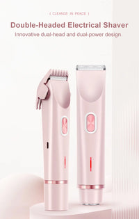 2-in-1 Electric Epilator – Painless Shaver for Body, Face & Bikini – PureBloom™