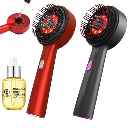 Peigne de Massage Infrarouge 630 nm – Stimule la Croissance & Apaise le Cuir Chevelu – PureBloom™