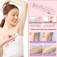 2-in-1 Electric Epilator – Painless Shaver for Body, Face & Bikini – PureBloom™