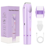 2-in-1 Electric Epilator – Painless Shaver for Body, Face & Bikini – PureBloom™