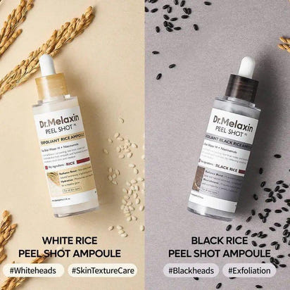 Black Rice Exfoliating Ampoule – Radiance Care & Deep Cleansing Dr. Mélaxine – PureBloom™