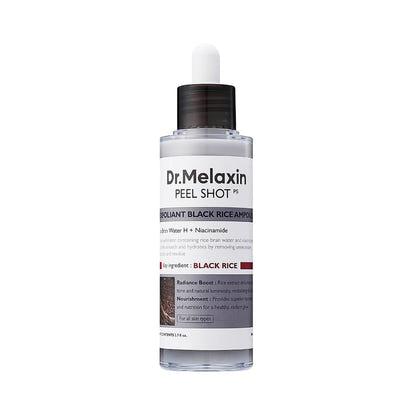 Black Rice Exfoliating Ampoule – Radiance Care & Deep Cleansing Dr. Mélaxine – PureBloom™