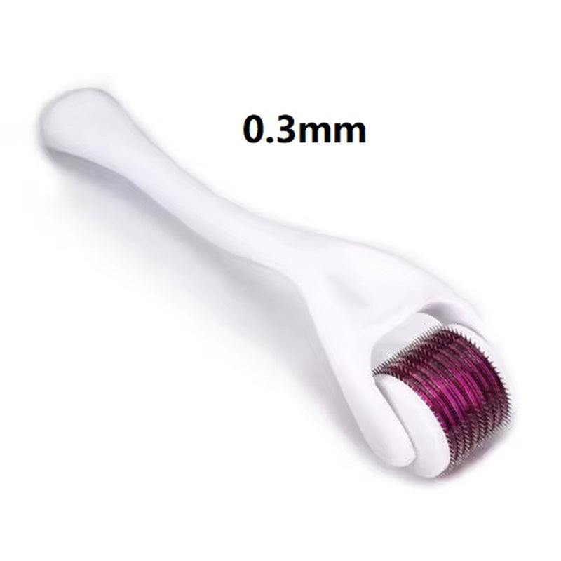 Derma Roller for Facial and Body Hair Growth - 540 Micro Needles for Enhanced Skin and Beard Care (0.2mm, 0.25mm, 0.3mm)