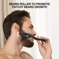 Derma Roller for Facial and Body Hair Growth - 540 Micro Needles for Enhanced Skin and Beard Care (0.2mm, 0.25mm, 0.3mm)