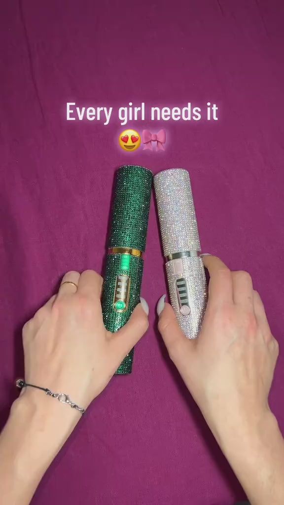 Portable Hair Straightener/Curler – Diamond Finish & 2-in-1 Performance – PureBloom™ video