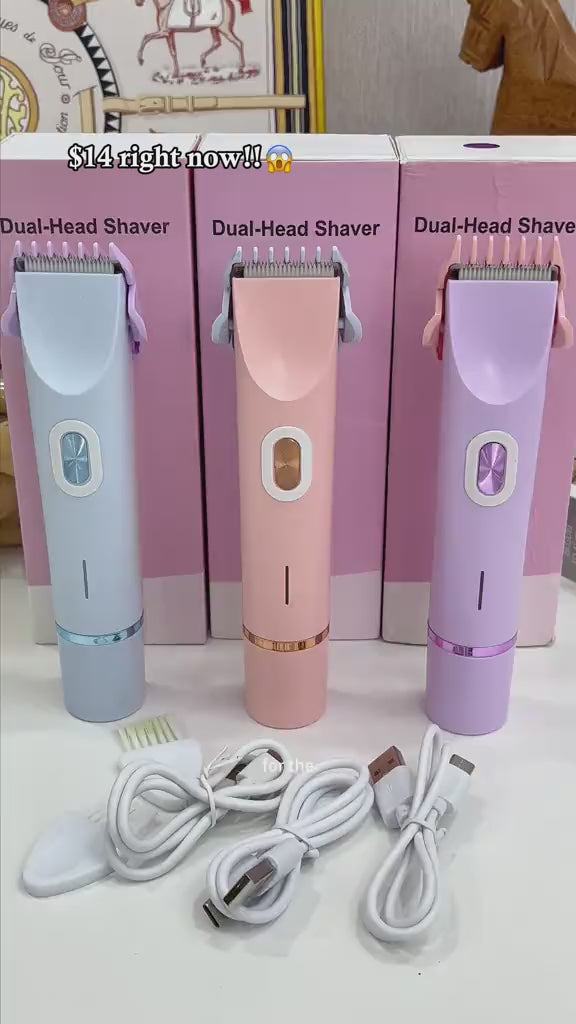 2-in-1 Electric Epilator – Painless Shaver for Body, Face & Bikini – PureBloom™ video