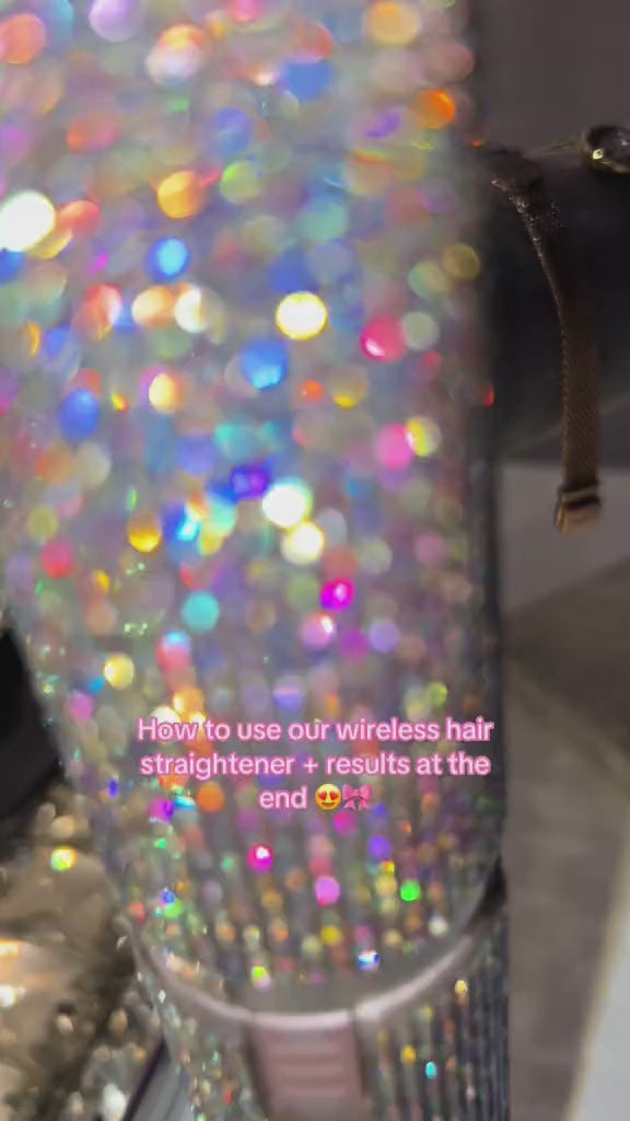 Portable Hair Straightener/Curler – Diamond Finish & 2-in-1 Performance – PureBloom™ video