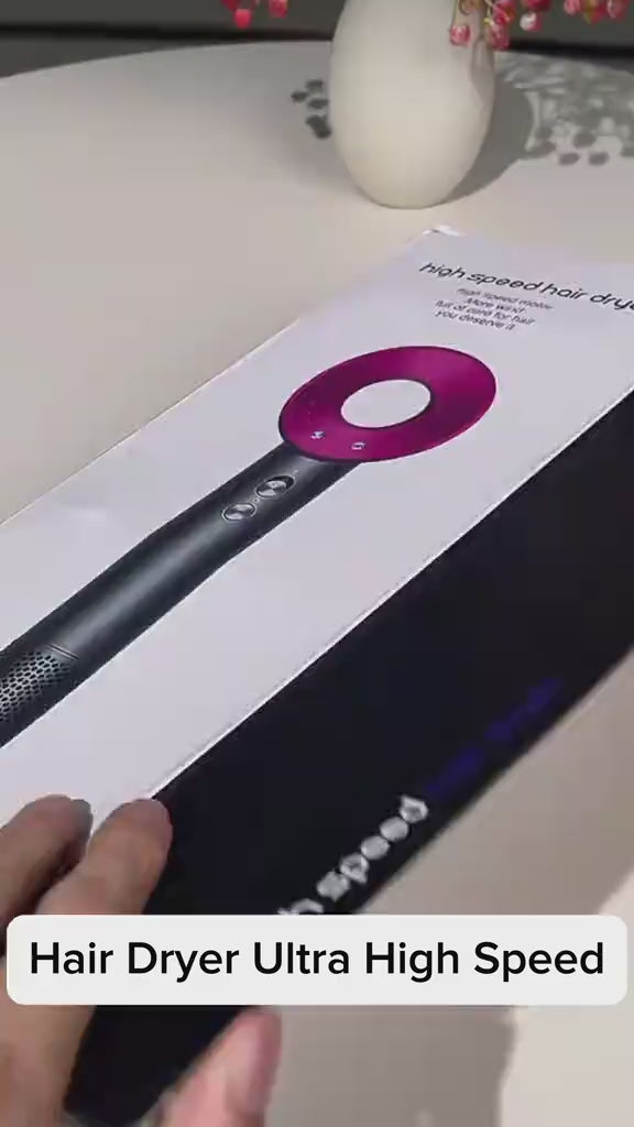 High-Speed Bladeless Hair Dryer – Ionic, Silent & Portable – PureBloom™ video